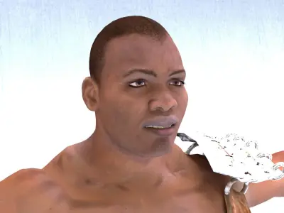 African Male 03 Low-poly 3D model