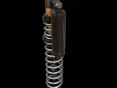 coilover shock absorber 3D model