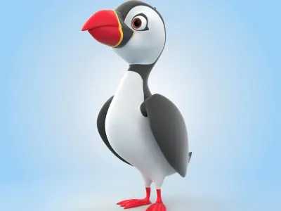 Puffin Bird 3D model