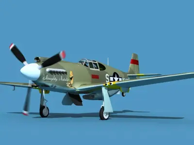 North American A-36A Apache V09 USAAF 3D model