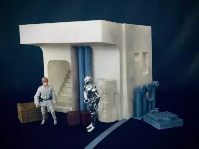 Docking Bay 94 Interior Diorama 3D print model
