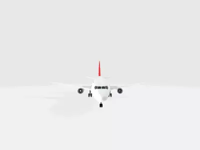 Boeing 737 Turkish Airlines  Low-poly 3D model