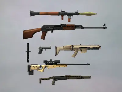 Weapon Pack 1 3D model