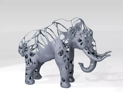 Mammoth Dust Voronoi 3D model