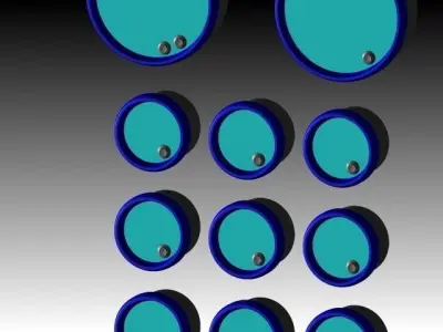 Automotive Gauges Free 3D model