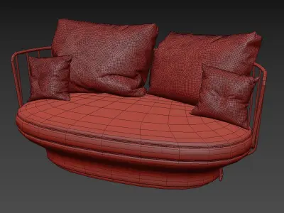 Wittmann PARADISE BIRD Sofa 3D model