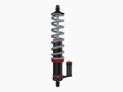 QA1 MOD Series coilovers Low-poly 3D model