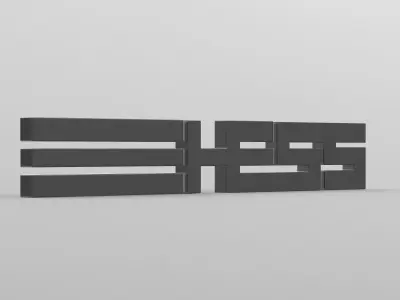 hess logo 3D model