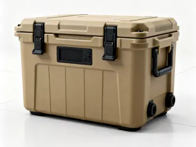 Desert-Ops Tactical Smart Cooler Low Poly 3D Model Low-poly 3D model