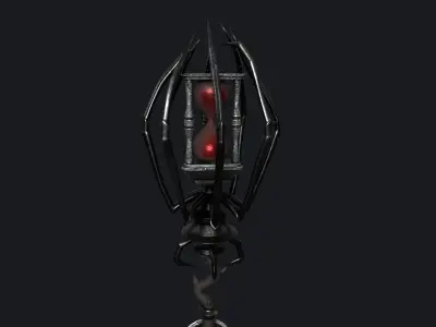 Drow Sorceress Staff Low-poly 3D model