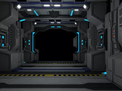 Sci Fi Corridor Interior  3D model