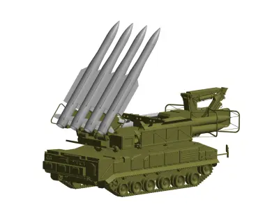Buk missile system 3D model