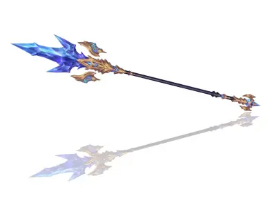 Legendary Spear Low-poly 3D model