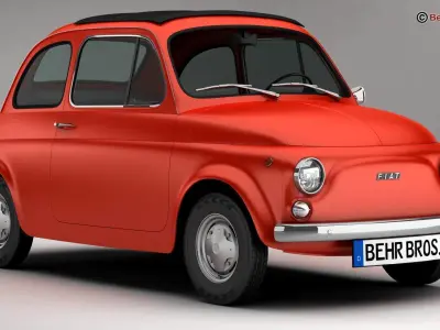 Fiat 500 R 3D model