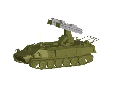 surface to air missile system 3D model