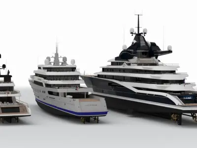 Yachts Collection 2025 3D model purchase