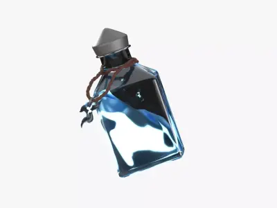 Blue Fire Spell 3D model