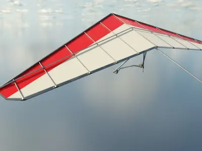 Hang Glider Low-poly 3D model