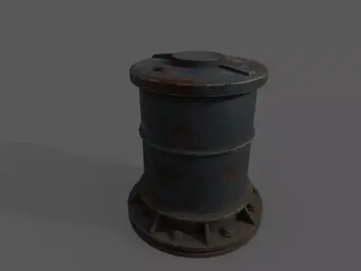 PipeWork Plumbing Damages rusted over time Low-poly 3D model