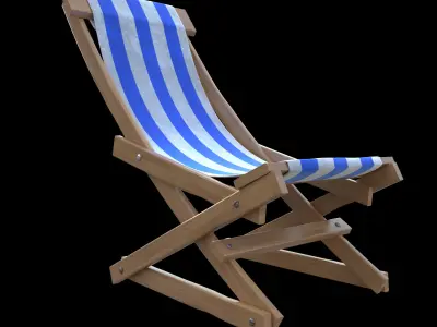  beach chair Free 3D model