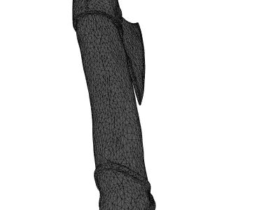 Realistic LowPoly Viking Axe Low-poly 3D model