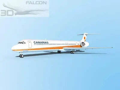 Falcon3D MD-80 Canarias 3D model