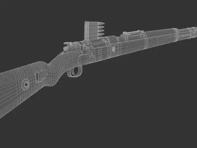 Karabiner 98k Bolt-action Rifle 3D model