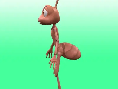 Cartoon Cute Ant  Low-poly 3D model