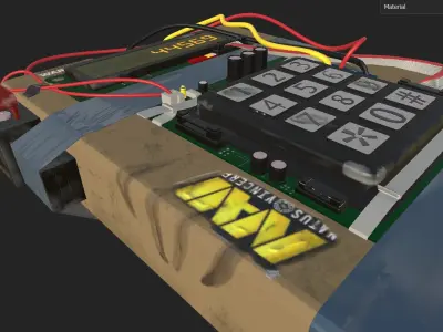 C4 Bomb CSGO Low-poly 3D model