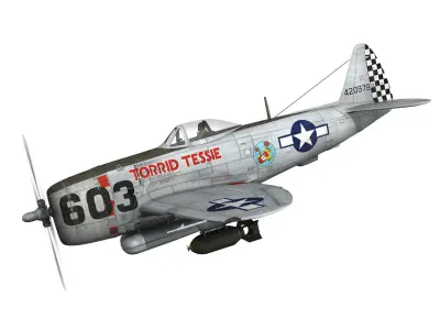 Republic P-47D Thunderbolt - Torrid Tessie 3D model