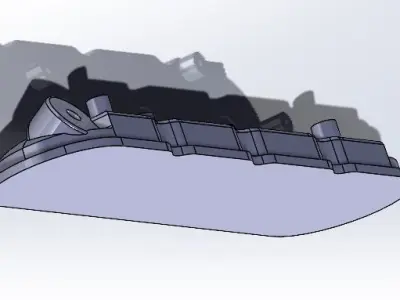 LS Valve Cover Driver side 3D model