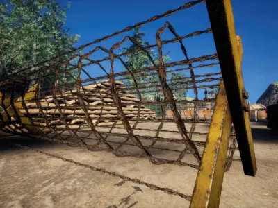 MILITARY TRAINING CAMP KIT by mkaplunow Low-poly 3D model