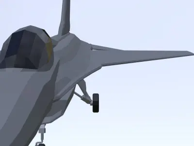 F16 falcon low poly Free low-poly 3D model