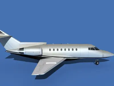 Hawker Siddley 1000 V09 3D model