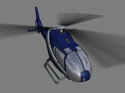 Colibri V1 Helicopter Low-poly 3D model