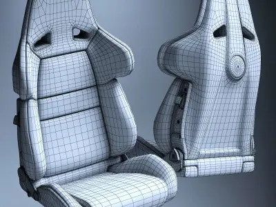 RECARO A8 Low-poly 3D model