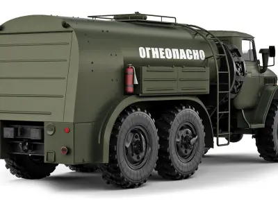 Ural TZ-5-375D 1966 3D model