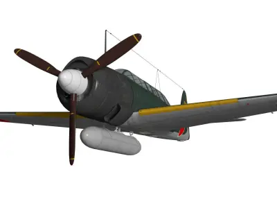 Nakajima C6N Saiun MYRT 3D model