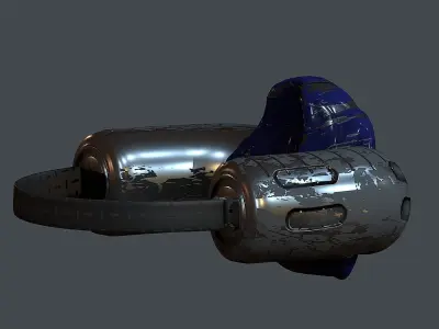 Gas mask helmet 3d model scifi Low-poly Low-poly 3D model Low-poly 3D model