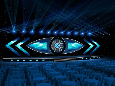 Conference stage design 3D model