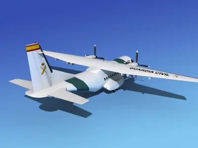 Casa CN-235 Guardia Civil 3D model