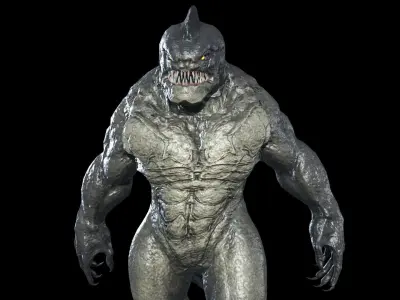 Fish Mutant 2 Low-poly 3D model