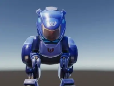 Model cartoon Low-poly 3D model