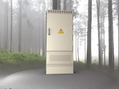 Electrical Distribution Cabinet 76 Low-poly 3D model
