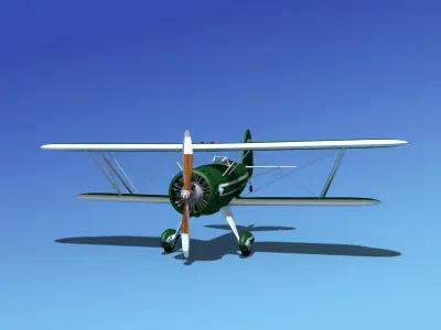 Waco YMF-5 V03 3D model