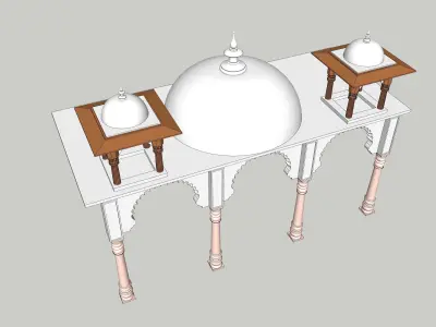 indian jodhpuri stone arch 3d modal 3D model