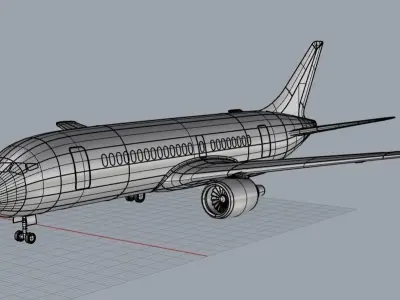 airplane 3d rendering 3D model