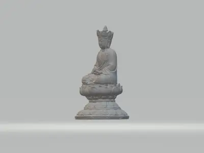 Ksitigarbha Bodhisattva Buddha Statue 3D print model