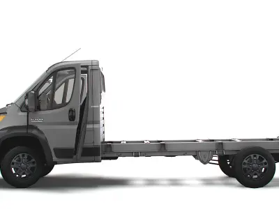 RAM Promaster Chassis Truck SCab 4035WB HQInterior 2023 3D model