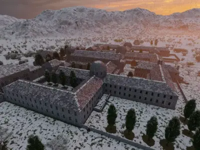 Historical church-Ancient church-Temple 3D model